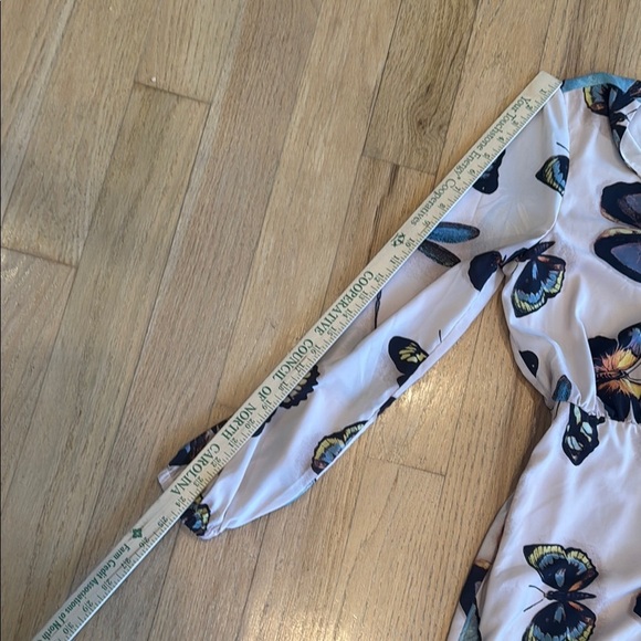 G by Guiliana Butterfly Print Wrap Dress women size medium - Picture 11 of 16